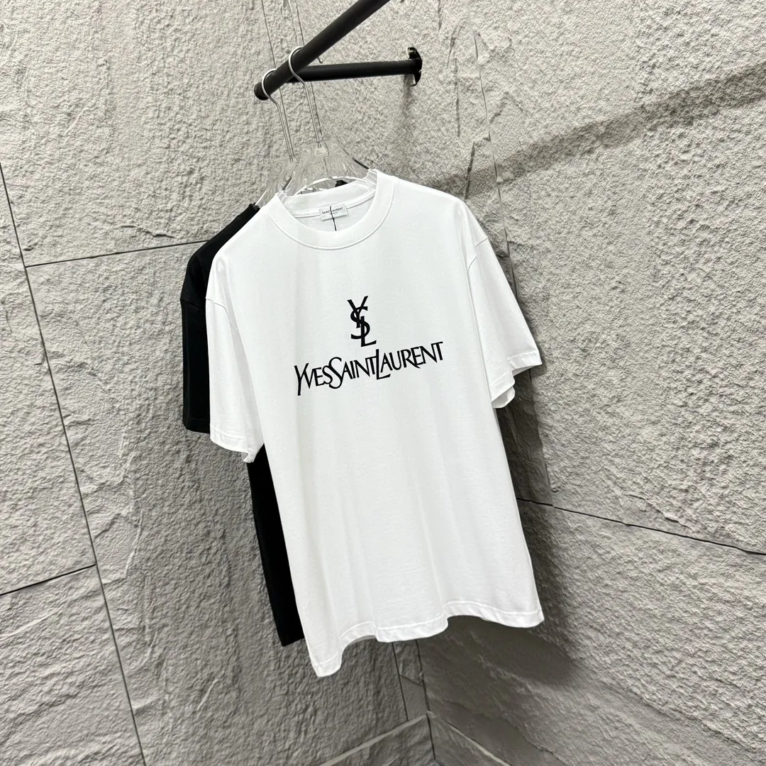 ysl* * 2025 New Arrival Classic ， ， T Same Style Size： S （90-130 ） M （120-150 ） L （140-165 ） XL （160-180 ） XXL （180-210 ） ：Black White